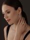 Серебряные серьги АЛЬКОР с золотой накладкой и бриллиантом 02-3892/000Б-00