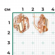 Серьги из комбинированного золота Platina 02-3893-00-000-1113-48