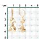 Серьги из лимонного золота Platina 02-3934-00-000-1130-48