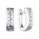 Серебряные серьги АЛЬКОР 02-3941/00КЦ-00 с фианитом