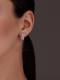 Серебряные серьги АЛЬКОР 02-3941/00КЦ-00 с фианитом