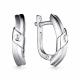 Серебряные серьги АЛЬКОР 02-3986/000Б-00 с бриллиантом