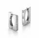 Серебряные серьги АЛЬКОР 02-4050/00КЦ-00 с фианитом