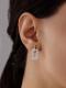 Серебряные серьги АЛЬКОР 02-4057/00КЦ-00 с фианитом