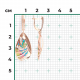 Золотые серьги Platina с витражной эмалью 02-4074-00-000-1110-59