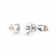 Серебряные серьги АЛЬКОР с золотой накладкой и бриллиантом 02-4131/000Б-00