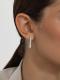 Серебряные серьги АЛЬКОР 02-4142/000Б-00 с бриллиантом