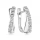 Серебряные серьги АЛЬКОР 02-4191/000Б-00 с бриллиантом