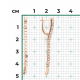 Золотые серьги Platina 02-4241-00-101-1110-30 с бриллиантом