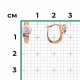 Золотые серьги Platina 02-4244-00-404-1111 с фианитом и шпинелью