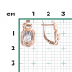 Серьги из комбинированного золота Platina 02-4277-00-401-1111 с фианитом
