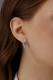 Серебряные серьги АЛЬКОР 02-4289/00АМ-00 с фианитом и аметистом