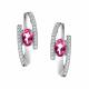 Серебряные серьги АЛЬКОР 02-4289/00ТР-00 с топазом и фианитом