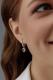 Серебряные серьги АЛЬКОР 02-4290/00АМ-00 с фианитом и аметистом
