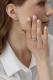 Серебряные серьги АЛЬКОР 02-4290/00АМ-00 с фианитом и аметистом