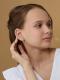 Серебряные серьги АЛЬКОР 02-4296/00КЦ-00 с фианитом
