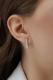 Серебряные серьги АЛЬКОР 02-4323/000Б-00 с бриллиантом