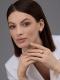 Серебряные серьги АЛЬКОР с золотой накладкой и бриллиантом 02-4338/000Б-00
