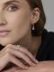 Серебряные серьги АЛЬКОР 02-4344/БРТБ-00 с топазом и бриллиантом