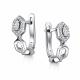 Серебряные серьги АЛЬКОР 02-4349/00КЦ-00 с фианитом