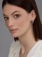 Серебряные серьги АЛЬКОР 02-4362/00ГР-17 с фианитом и гранатом