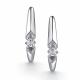 Серебряные серьги АЛЬКОР 02-4366/000Б-00 с бриллиантом