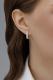 Серебряные серьги АЛЬКОР 02-4367/000Б-00 с бриллиантом
