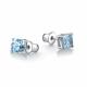 Серебряные серьги АЛЬКОР 02-4398/00ТБ-00 с топазом
