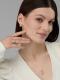Серебряные серьги АЛЬКОР 02-4407/00РК-00 с кварцем