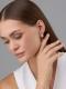 Серебряные серьги АЛЬКОР 02-4413/00РК-00 с кварцем
