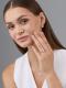 Серебряные серьги АЛЬКОР 02-4413/00РК-00 с кварцем