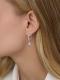 Серебряные серьги АЛЬКОР 02-4414/00РК-00 с кварцем