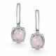 Серебряные серьги АЛЬКОР 02-4415/00РК-00 с кварцем