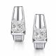 Серебряные серьги АЛЬКОР 02-4419/00ГХ-00 с фианитом и горным хрусталём