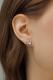 Серебряные серьги АЛЬКОР 02-4420/00ГХ-00 с горным хрусталём