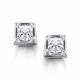 Серебряные серьги АЛЬКОР 02-4420/00ГХ-00 с горным хрусталём