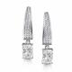 Серебряные серьги АЛЬКОР 02-4421/00ГХ-00 с фианитом и горным хрусталём