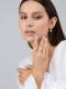 Серебряные серьги АЛЬКОР 02-4422/00ГХ-00 с фианитом и горным хрусталём