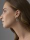 Серебряные серьги АЛЬКОР 02-4428/0АКК-00 с ювелирным кристаллом