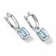 Серебряные серьги АЛЬКОР 02-4431/00ТБ-00 с топазом