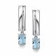 Серебряные серьги АЛЬКОР 02-4436/00ТБ-00 с топазом