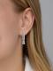 Серебряные серьги АЛЬКОР 02-4436/00ТБ-00 с топазом