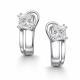 Серебряные серьги АЛЬКОР 02-4438/00ГХ-00 с горным хрусталём