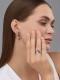 Серебряные серьги АЛЬКОР 02-4441/00АМ-00 с аметистом