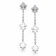 Серебряные серьги АЛЬКОР 02-4455/00КЦ-00 с фианитом