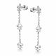 Серебряные серьги АЛЬКОР 02-4455/00КЦ-00 с фианитом
