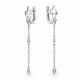 Серебряные серьги АЛЬКОР 02-4456/00СВ-00 с фианитом