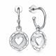 Серебряные серьги АЛЬКОР 02-4465/00КЦ-00