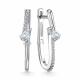 Серебряные серьги АЛЬКОР 02-4471/00КЦ-00 с фианитом