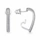 Серебряные серьги АЛЬКОР 02-4487/00КЦ-00 с фианитом